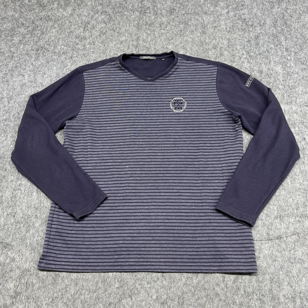 Straight Down Shirt Mens XL Purple RWH Foundation FCA Tournament Tom Landry Memo